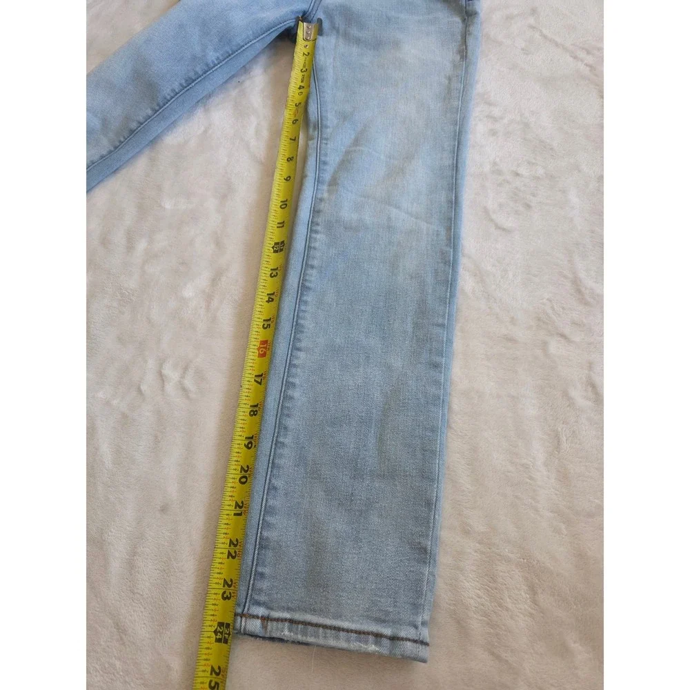 7 For All Mankind Paxton Light Wash Distressed Skinny Jeans Girls‎ Size 10